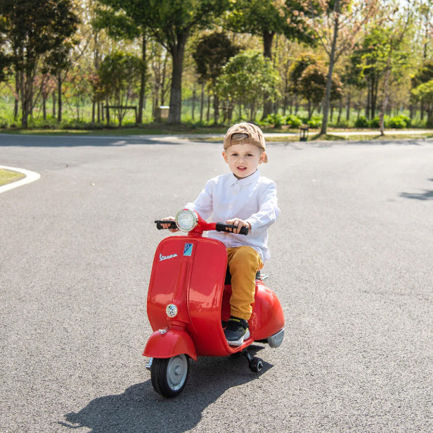 2025 Licensed 12V Vespa Kids Ride On Motorcycle