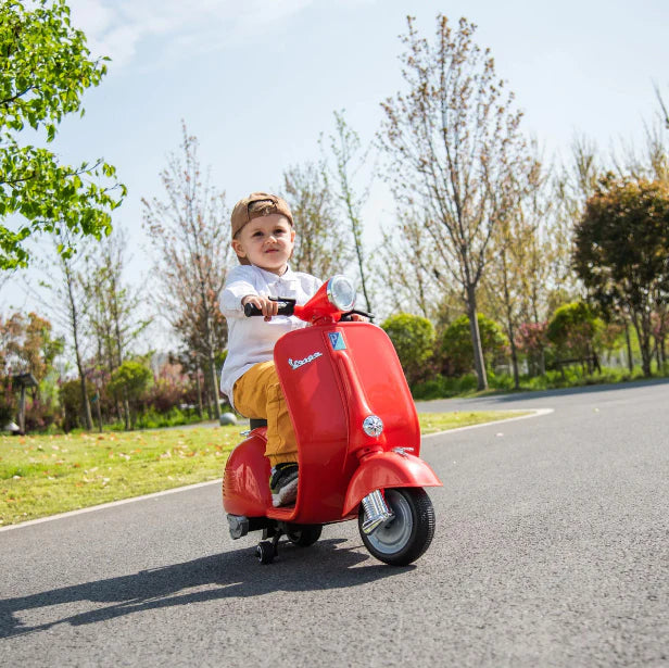 2025 Licensed 12V Vespa Kids Ride On Motorcycle