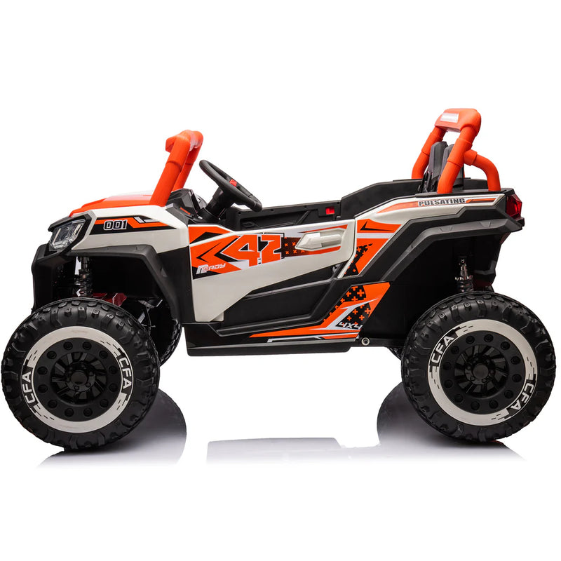 2025 XXL UTV Buggy Two Seater 24V Kid Ride on Car Orange (Pre-Order)