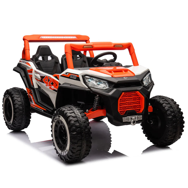 2025 XXL UTV Buggy Two Seater 24V Kid Ride on Car Orange (Pre-Order)