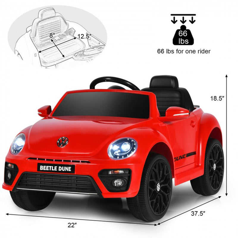 2024 Volkswagen Beetle Kids Ride On Car with Remote Control