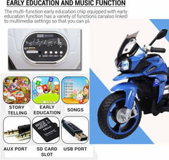 Kids Ride On Electric Motorbike (with removable training wheels) Ages 2-6 - Toys For All · Canada