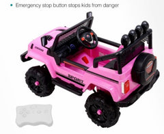 12V Jeep Wrangler Style Kids Ride On Car with Remote Control - Toys For All · Canada