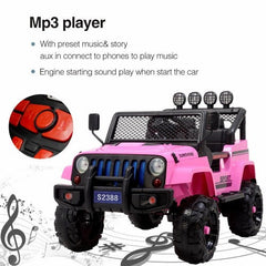 12V Jeep Wrangler Style Kids Ride On Car with Remote Control - Toys For All · Canada