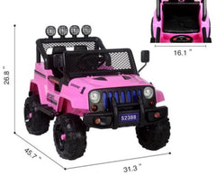 12V Jeep Wrangler Style Kids Ride On Car with Remote Control - Toys For All · Canada