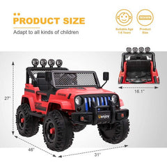 12V Jeep Wrangler Style Kids Ride On Car with Remote Control - Toys For All · Canada