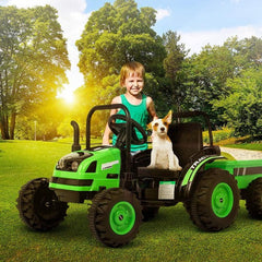 2023 6v Tractor Powered Ride-On Car Remote Control with Detachable Wagon - Toys For All · Canada